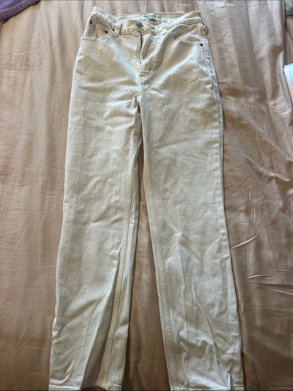 Abercrombie Curve Love Ankle Straight Ultra High Rise size 26